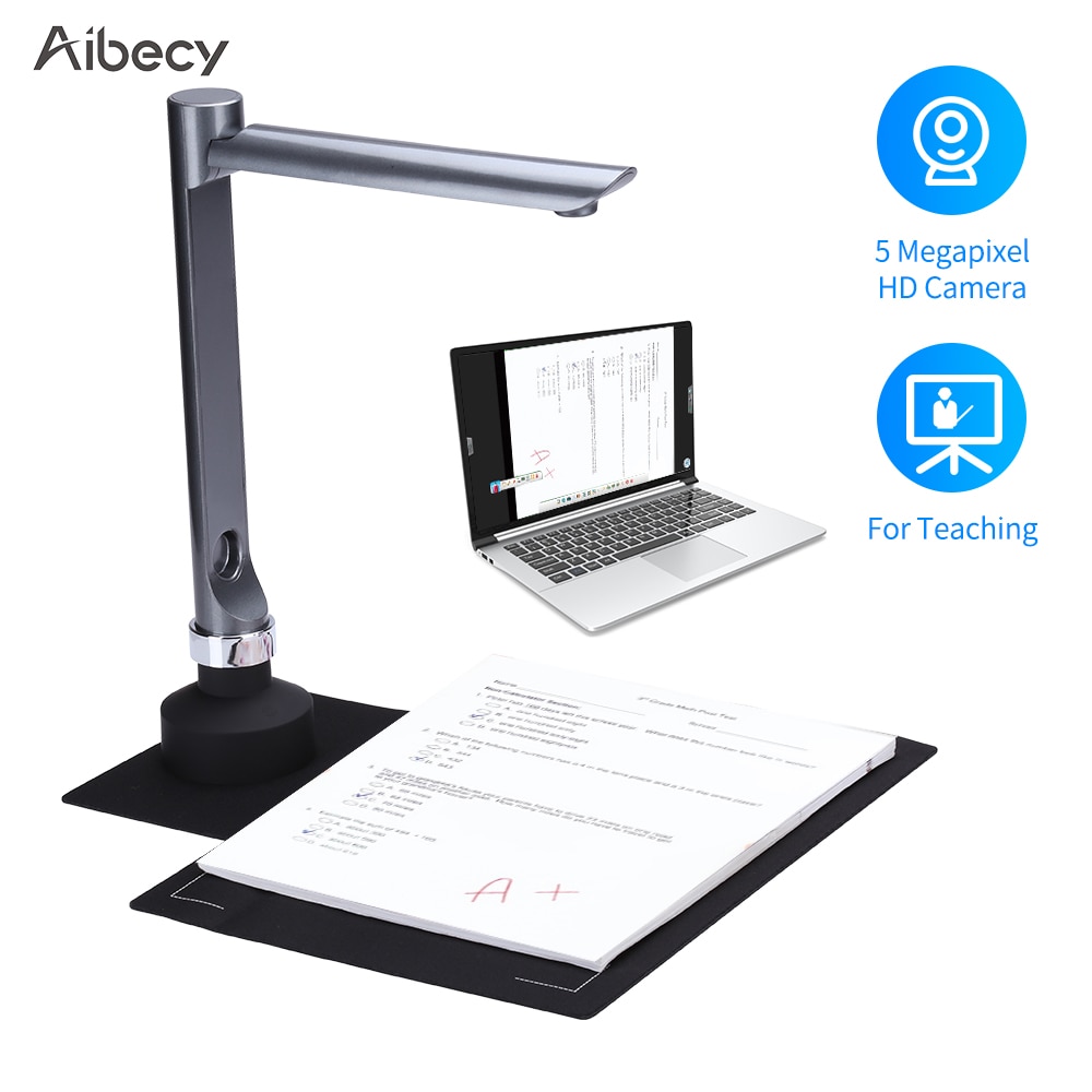 Aibecy-F60A USB  ī޶ ĳ, 5 ް ȼ HD ī޶ A4 ĸó ũ, LED   Ʈ